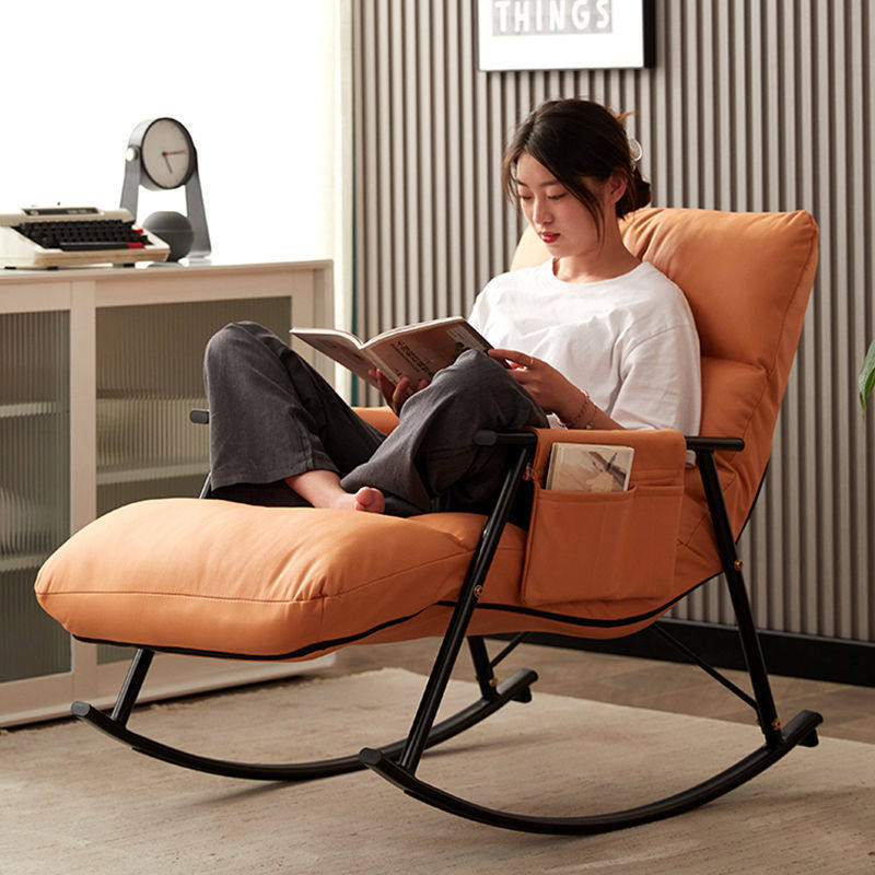 Rocking Chair Bedroom Teenage Girl Balcony Sloth Casual Couch Living Room Single Rocking Chair Home Light Lavish Rocking Chair S