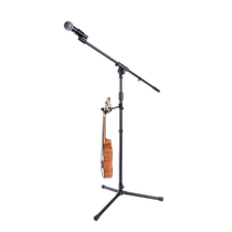 Microphone stand floor-standing professional singer stage performance mobile phone live broadcast microphone stand vertical three-legged microphone stand