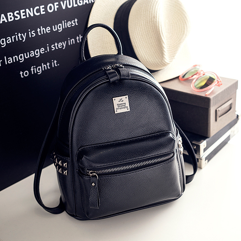 Hong Kong Df Backpack Women's Bag 2026 New Trendy Korean Style Casual Versatile Solid Color Leather Shaped Backpack Student School Bag Hong Kong Df Backpack Women's Bag 2026 New Trendy Korean Style Casual Versatile Solid Color Leather Shaped Backpack Student School Bag