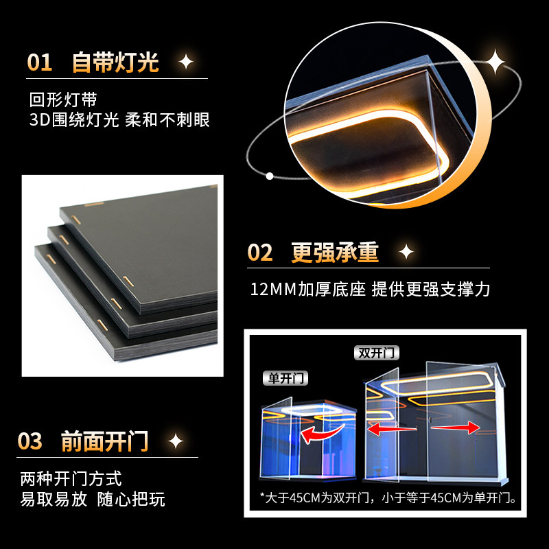 世卡迪回型灯展示盒,ASH灵笼手办的最强舞台!_动漫电子_淘宝游戏网