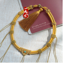 New double-layer long-lasting lock braided rope baby collar pure handmade safe newborn one-month-old and one-hundred-day necklace