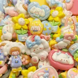 Милый кремовый чехол для телефона, детский набор материалов, заколка для волос ручной работы, DIY