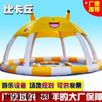 Water park large outdoor mobile inflatable tent swimming pool pool with covered sunshade pool summer pool mobile