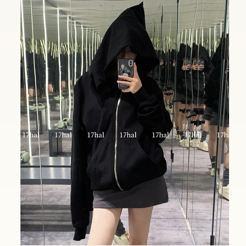 Brick Cabinet Synchronization | 17Halro Wizard Hat Unisex Diagonal Zipper Hooded Niche Sweatshirt Couple Jacket Brick Cabinet Synchronization | 17Halro Wizard Hat Unisex Diagonal Zipper Hooded Niche Sweatshirt Couple Jacket