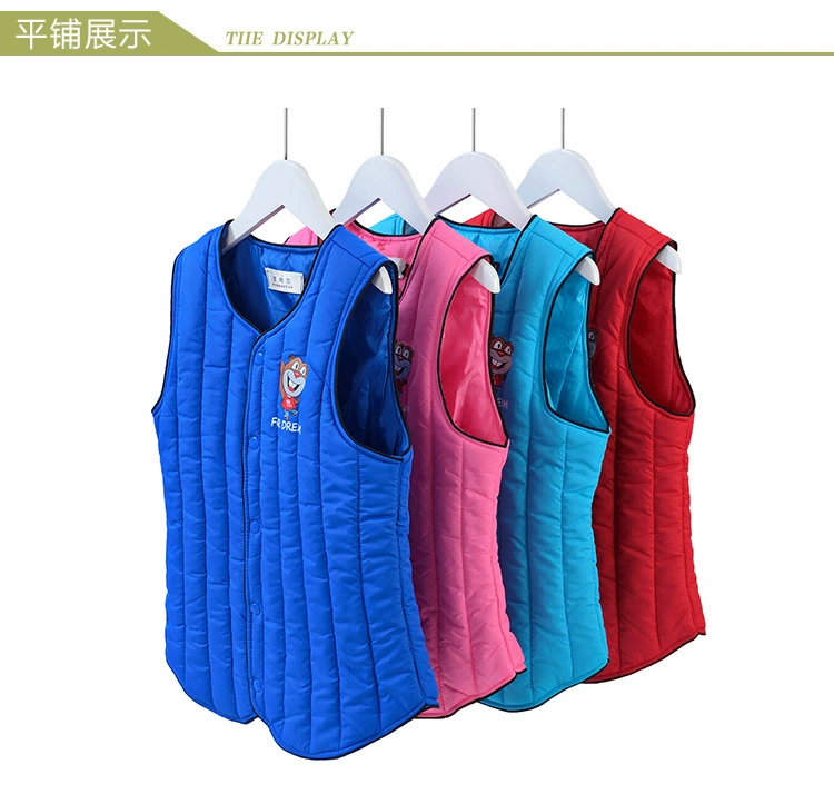 Mùa thu đông 2018 trẻ em mới xuống áo vest cotton bé trai và bé gái trong chiếc áo vest cotton trẻ trung ấm áp quần áo cho bé