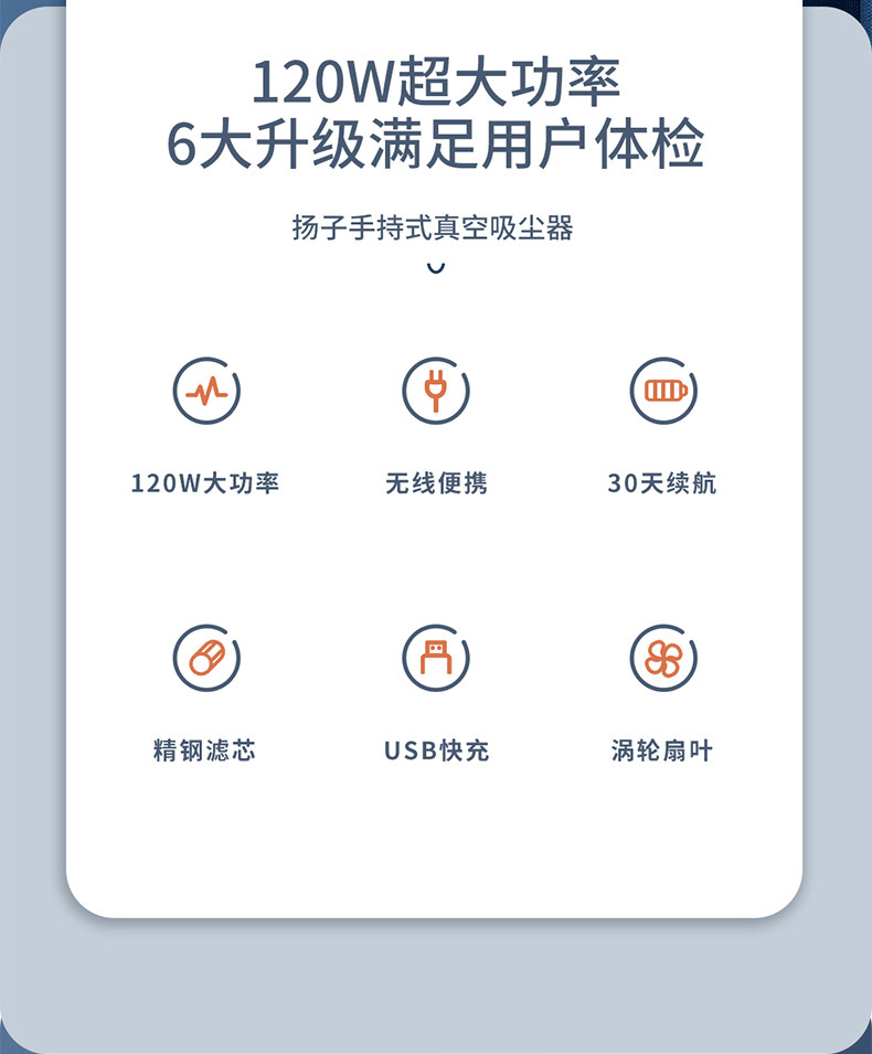 扬子 无线家车两用 新型真空吸尘器 图2