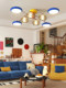 Full-Spectrum Living Room Chandelier Memphis 2025 New Model Light Luxury High-End Dining Room Lamp Atmospheric Children's Room Bedroom Lamp