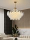 French-Style Cream Chandelier with Pearls ins Internet Celebrity Creative Crystal Light Luxury Feather Post-Modern Living Room Bedroom Lighting Fixtures