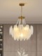 French-Style Cream Chandelier with Pearls ins Internet Celebrity Creative Crystal Light Luxury Feather Post-Modern Living Room Bedroom Lighting Fixtures