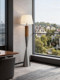 French Mid-Century Style Floor Lamp Next to the Sofa in the Living Room, High-End American Retro Creative Stylish Simple Decorative Lamps