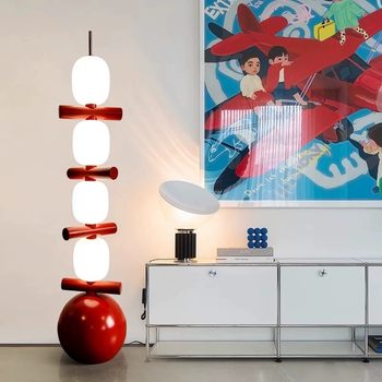 Tanghulu Floor Lamp, Popular Designer Art, Modern Minimalist Bedroom Living Room Sofa Side Standing Decorative Table Lamp