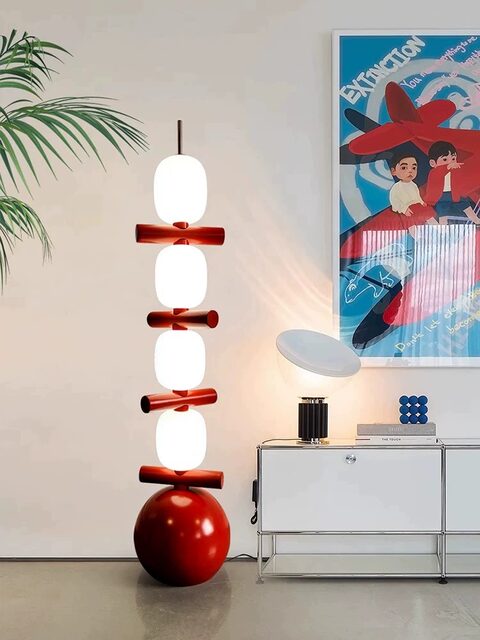 Tanghulu Floor Lamp, Popular Designer Art, Modern Minimalist Bedroom Living Room Sofa Side Standing Decorative Table Lamp