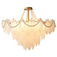 French-Style Living Room Lamp, Pearl Feather, Light Luxury Crystal, Simple Modern Lighting Fixtures, Romantic Master Bedroom Dining Room Chandelier