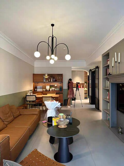 Light Luxury Living Room Chandelier Nordic Post-Modern Minimalist Magic Bean Molecule Bedroom Homestay Danish Designer Art Lighting