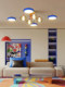 Full-Spectrum Living Room Chandelier Memphis 2025 New Model Light Luxury High-End Dining Room Lamp Atmospheric Children's Room Bedroom Lamp