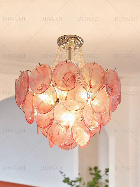 French-Style Glass Chandelier Living Room Main Light Designer 2025 New High-End Light Luxury Dining Room Bedroom Master Bedroom Lighting Fixtures