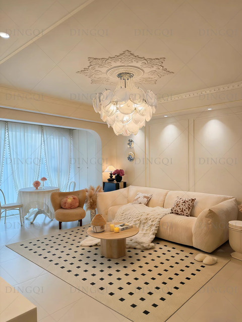 French-Style Glass Chandelier Living Room Main Light Designer 2025 New High-End Light Luxury Dining Room Bedroom Master Bedroom Lighting Fixtures