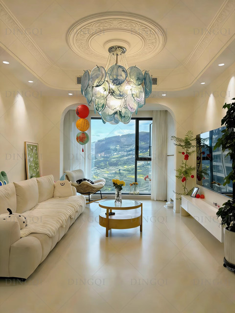 French-Style Glass Chandelier Living Room Main Light Designer 2025 New High-End Light Luxury Dining Room Bedroom Master Bedroom Lighting Fixtures