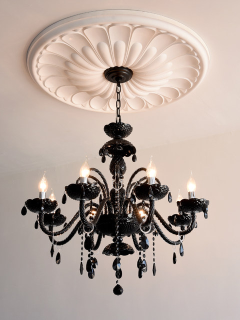 French-Style Vintage Chandelier, Living Room Crystal Lamp, Black High-End American-Style Candle Lamp, Light Luxury, Romantic and Elegant Bedroom Lamp