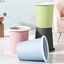 Xinjiang trash can home living room bedroom kitchen toilet toilet large capacity office with press ring