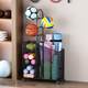Basketball storage rack floor sports fitness equipment household ball yoga mat decoration basket movable storage rack