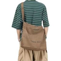 Brown Out Messenger Bag Suck обновлена ​​с застежкой на молнии без вычета