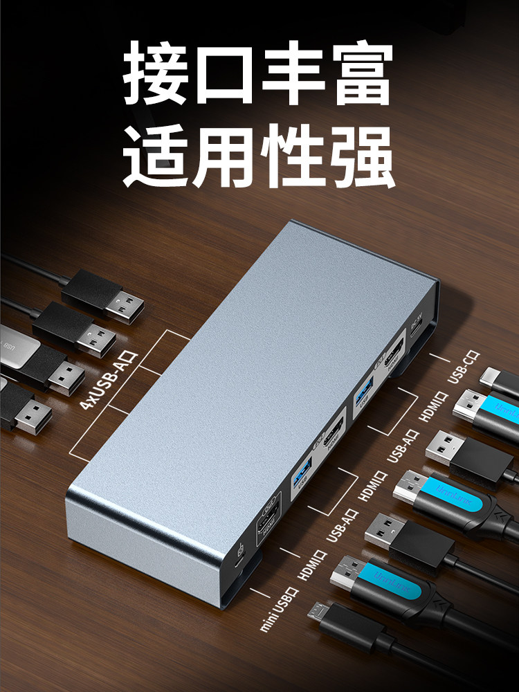 Kvm Switch HDMI Two-In-One-Out, One Set of Keyboard and Mouse to Control Two Computers, 4K144 High Refresh Rate, Dual Hosts Share One Monitor, with Multiple USB Sharing and Synchronized Screen Switching