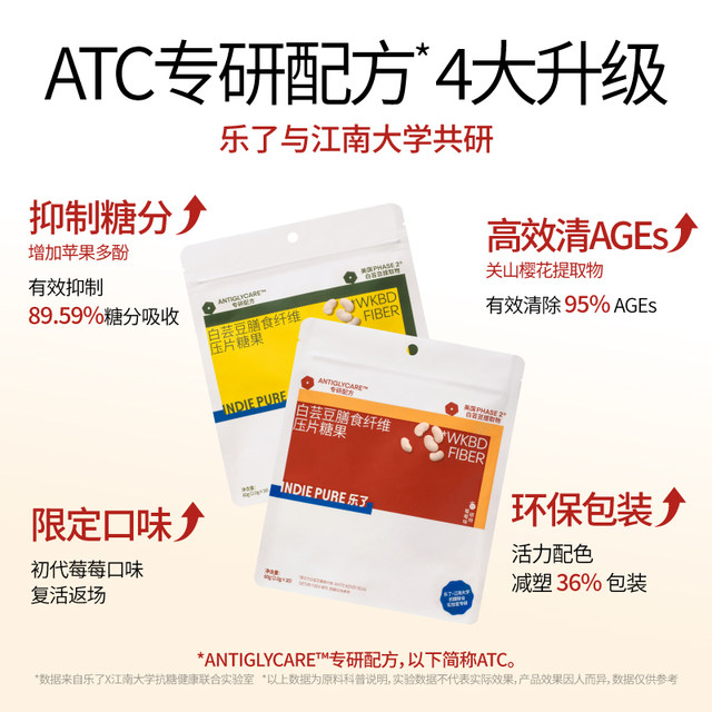 4.0 upgraded version! LeLiao White Kidney Bean Pressed Candy Dietary Fiber Chewable Tablets Block Starch Carbohydrates and Cut Out Sugar