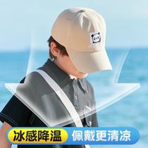 Childrens hats peaked caps visors sun protection trendy splicing hats thin Korean style fashionable baby baseball hats