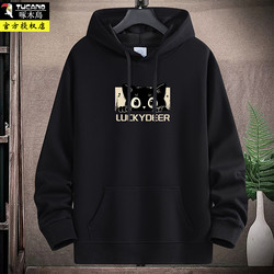 Authentic Woodpecker Hoodie Sweatshirt Men's 2025 Spring & Fall Winter Fleece-lined thickened Casual Loose Outwear Trendy