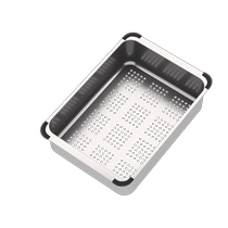 Stainless steel kitchen sink drain basket vegetable drain thickened honeycomb embossed small single basin removable single tank into double tank