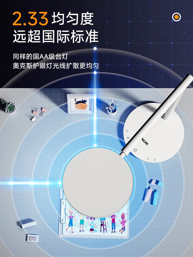 Desk Lamp for Eye Protection, Special for Studying, Anti-Myopia, for College Students and Children, Desk Reading and Writing Eye Protection Lamp, Dormitory Lamp, Bed Lamp