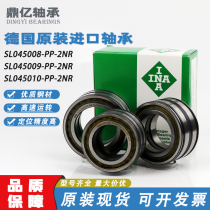 German original INA cylindrical roller bearing SL045008 09 10-PP-2NR double row full complement with stop groove
