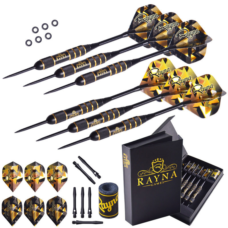 Pure copper 6-pack hard needle dart set 20g needle type copper dart aluminum alloy dart shaft ()