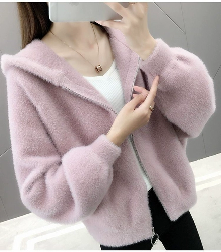 Демисезонная двусторонная бархатная короткая куртка, лонгслив, 2023 года, увеличенная толщина