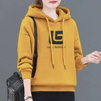 Желтая флисовая высококачественная толстовка