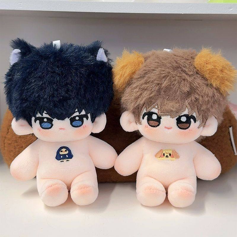 盗墓笔记吴邪张起灵10cm棉花娃娃！可可爱爱的有骨CP真的好戳心_棉花