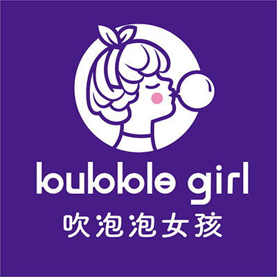 吹泡泡女孩的LOGO