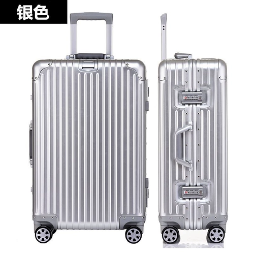 Металлический чемодан подходит для мужчин и женщин, коробка, алюминиево-магниевый сплав, 30 дюймов