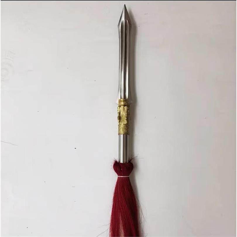 白蜡杆折叠红缨枪霸王枪二节组合长矛太极枪不锈钢大枪头赵子龙抢