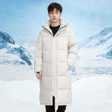 -30 ° C вниз куртка Men Long Jackets Winter теплый легкий вес