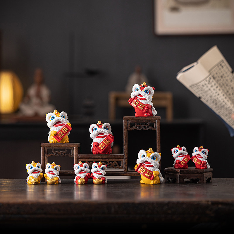 狮三百|狮圆圆国潮文创摆件为何成为2026年桌面装饰潮流之选？