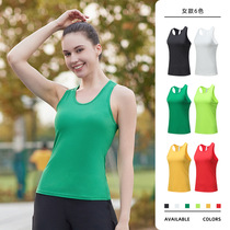 Summer womens tight-fitting yoga vest high-elastic and breathable sports back-beautifying bottoming underwear running slim vest for outer wear