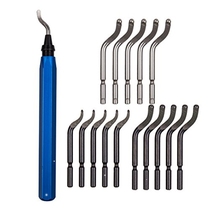 Handle Burr Metal Repair Deburring Tool Kit 15pc Router Bit