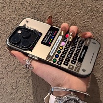 Suitable for Apple 15promax mobile phone case new iPhone14pro Japanese and Korean creative 15pm frosted 14plus super fire 13 silicone 12 anti-fall large hole 11 protection