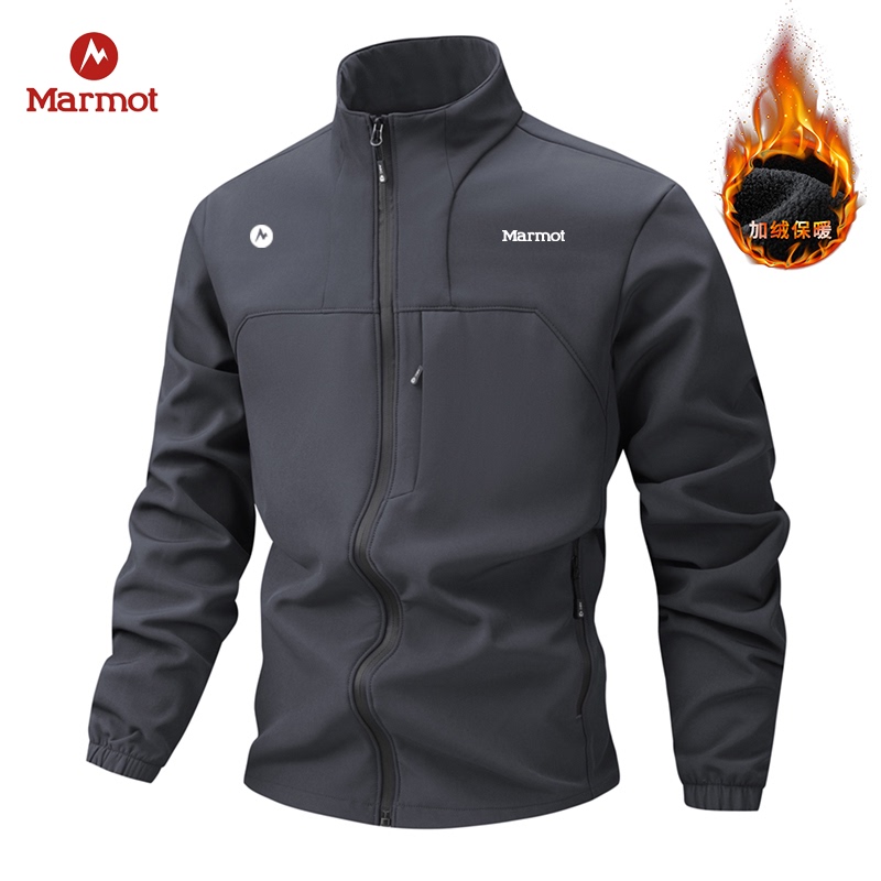 Marmot Groundhog Autumn and Winter Men's Softshell Jacket, Fleece Stand-Up Collar, Autumn and Winter Casual Men's Clothing Marmot Groundhog Autumn and Winter Men's Softshell Jacket, Fleece Stand-Up Collar, Autumn and Winter Casual Men's Clothing