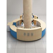 Gansu Hospital front desk nurse station workbench dental reception desk electrolytic plate guide table customized pre-examination triage guide