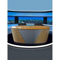 Shandong spot eloquent broadcast station broadcast table interview table TV live training table broadcast table recording front desk grill