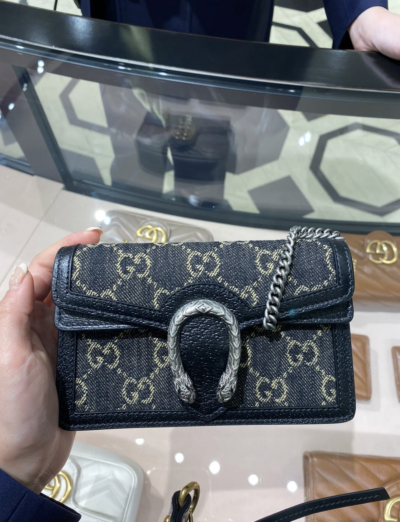 Сумка Сумка бак 美国代购适用于gucci/古驰女士迷你老花dionysus酒神包斜挎单肩包 GUCCI/Dionysus