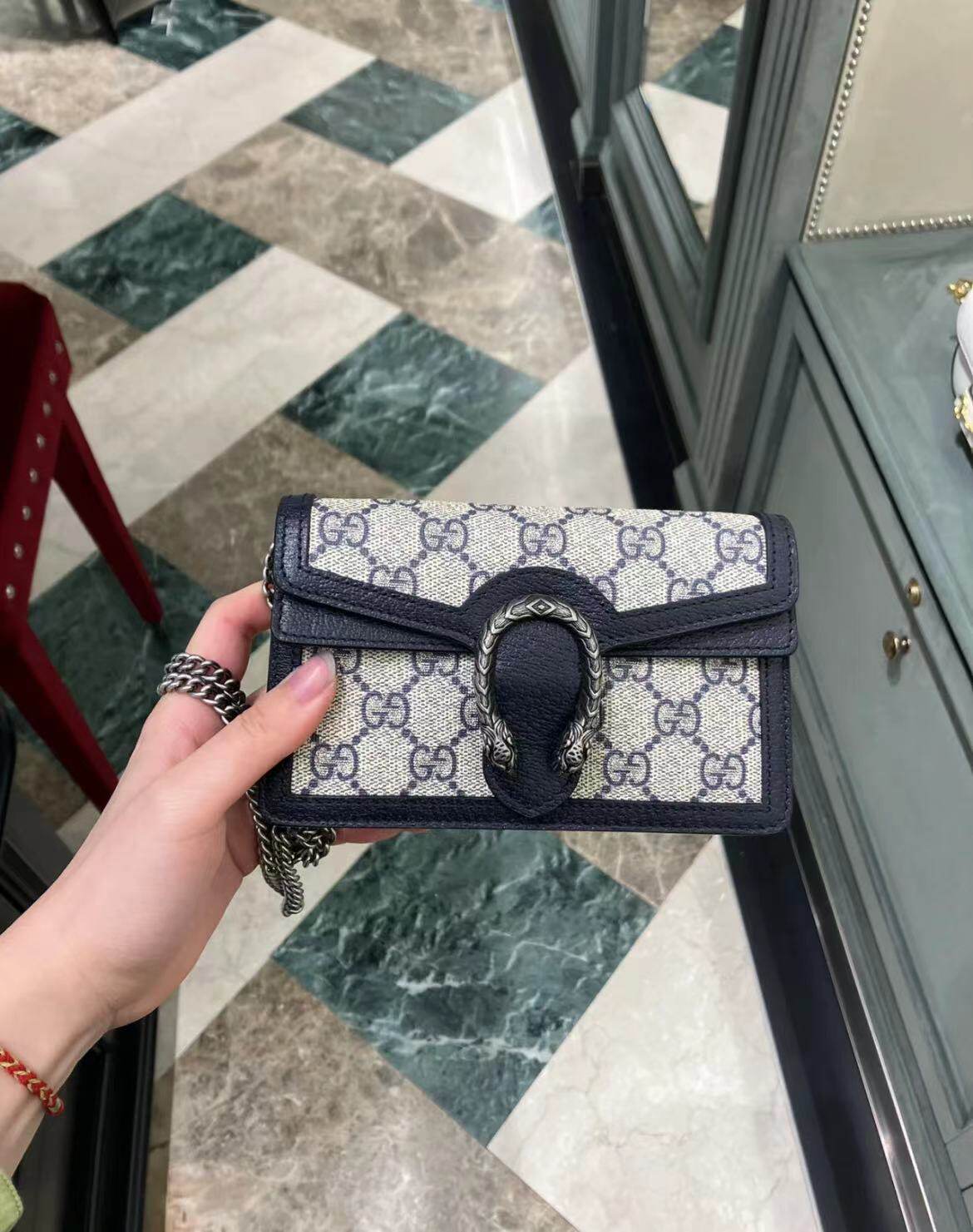 Сумка Сумка бак 美国代购适用于gucci/古驰女士迷你老花dionysus酒神包斜挎单肩包 GUCCI/Dionysus